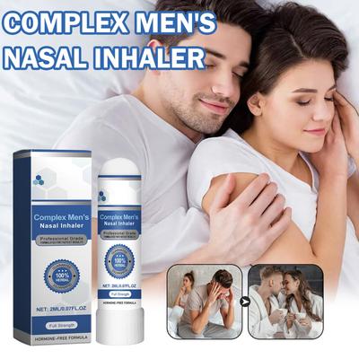 Bastão de Sucção Nasal Vitalidade Masculina Aumenta a Energia Bastão de Sucção Nasal Masculino Inalador para Saúde da Próstata.2ml