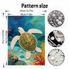 Shiny Pearl Sea Turtle DIY Painting Creative Bead Art Craft Household Wall Decoration Nice Present For Art Hobbyists Home Decor Wall Art Items