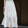Lanseer New Chinese Style Embroidered A-Line Skirt