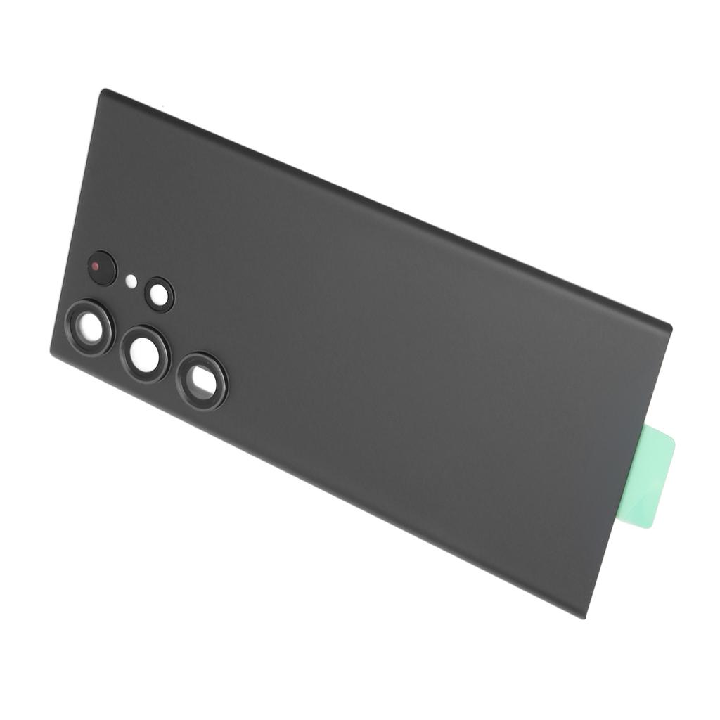Replacement Back Glass Cover with Pre Installed Camera Lens and Repair Tool Kit for Samsung Galaxy S23 Ultra Black