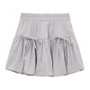 French Sweet Minority Design Sense Bow Flower Bud Skirt Female Autumn 2024 New High Waist Slim A-line Fluffy Casual Skirts