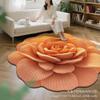3D Flower Living Room Decoration Carpet Bedroom Bedside Carpet Bathroom Absorbent Mat