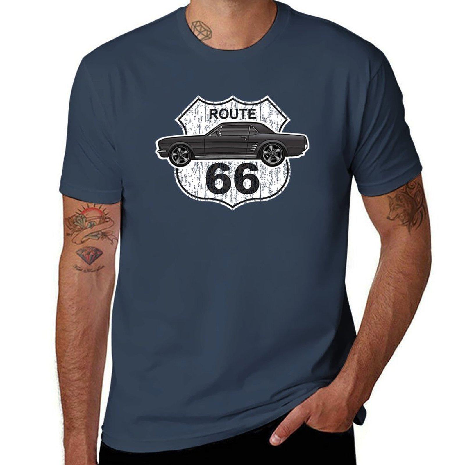 66 Route 66 Tshirt Daily Casual Short Sleeve Tee Shirt S