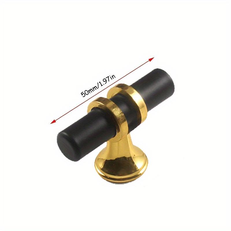 10pcs Aluminum Alloy Matte Cabinet Knobs Single Hole T Bar Cabinet Knobs Hardware Door Knobs Metal Cupboard Knobs