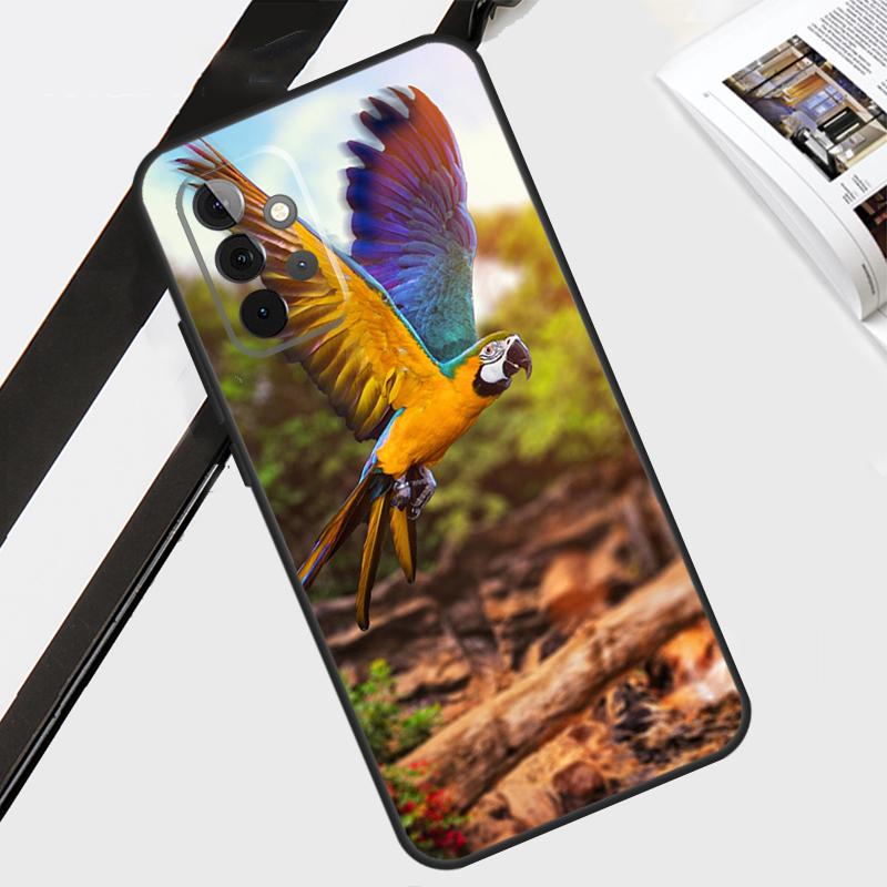 Animal Parrot Birds Case For Samsung Galaxy A55 A35 A15 A56 A36 A26 A16 A06 A54 A34 A14 A12 A22 A32 A52 A13 A53