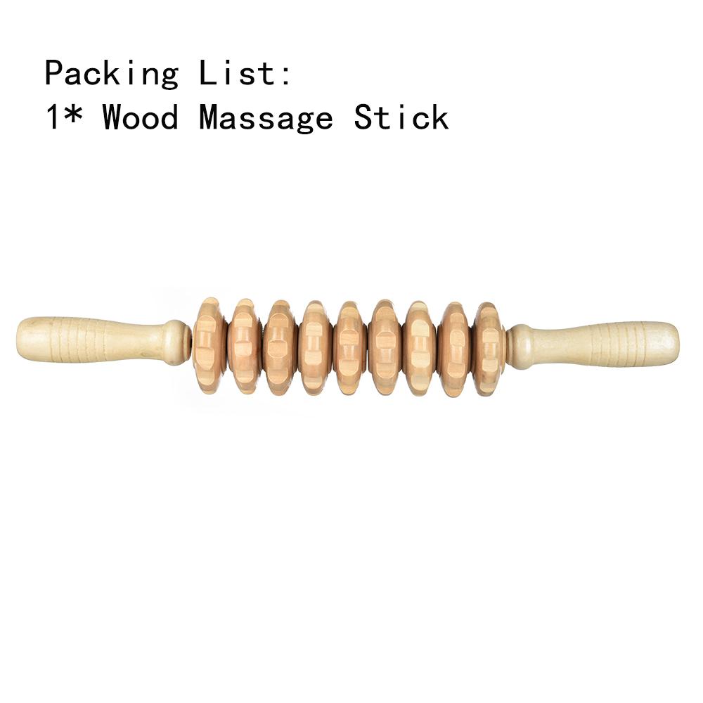 

Массажная палочка из дерева 9 роликов Массажер Рефлексотерапия Кровообращение Успокоение напряженных мышц Облегчение боли во всем теле