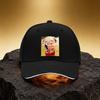 Cartoon Pig Animated Character Hat Unisex Printed Baseball Cap Sandwich Duckbill Cap Sports Hat Suitable for Daily Commute And T