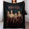 Mneskin Rock Band Maneskin Throw Blanket Warm Napping Blanket for Office Couch Bed