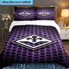 3PCS Fiorentina Football Club  Bedding set,Ideal for1pc Duvet Cover And 2pcs Pillowcases Perfect for Christmas gift,Ideal for Bedroom, Dormitory