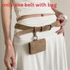Pu Leather Womens Fashion Belt With Gold Pin Buckle For Dress And Casual Wear