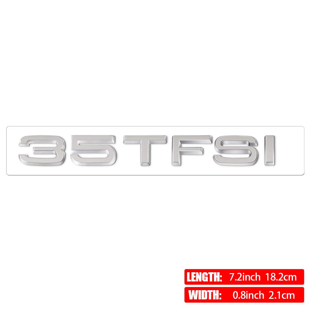 30TFSI 35TFSI 40TFSI 45TFSI 50TFSI 55TFSI 60TFSI Sline 3D ABS Adesivo Lettera Badge Posteriore Baule Auto per Decorazione Logo AUDI