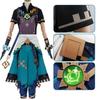 Kaveh Kostumesæt Kostumesæt Genshin Impact Cosplay Outfit Med Overdel Bukser Tilbehør Og Handsker Xs Til Xxxl Outfit Til Cosplay Eller Fest mindre