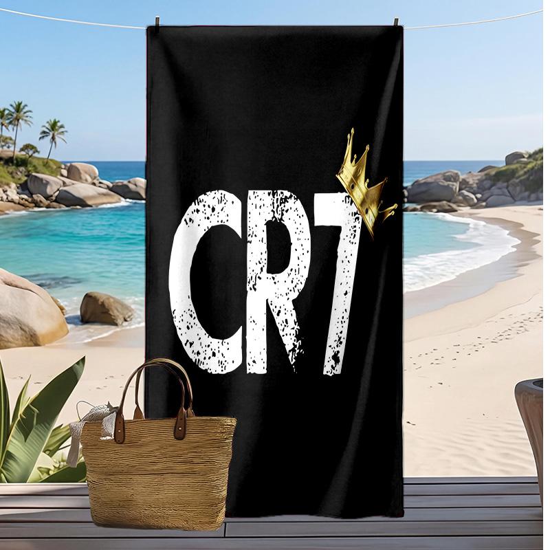 Cristiano Ronaldo Printed Beach Towel Quick Dry Soft TowelPortable Large Rectangular Beach Blanket for Travel Swimming Pool