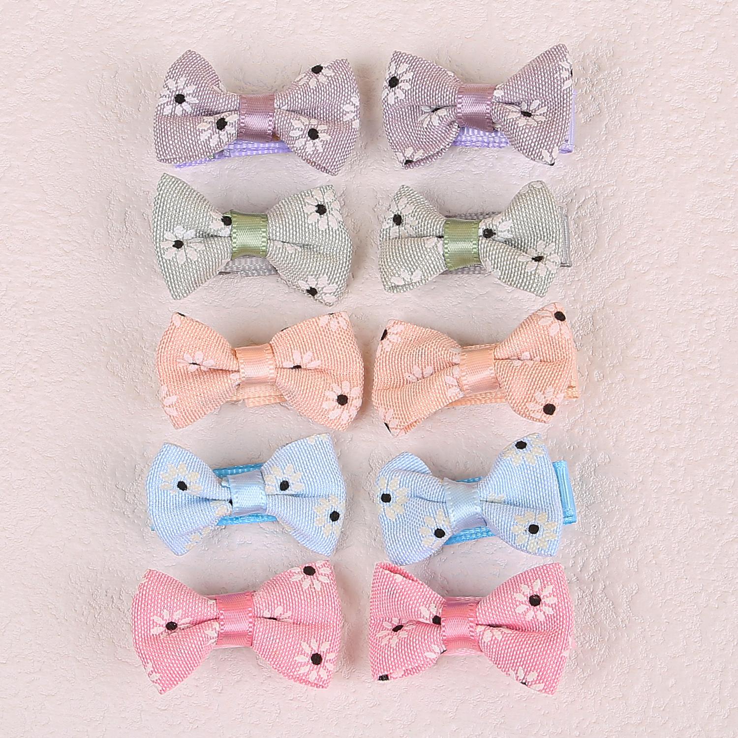

10/20PCS Flower Hair Bows with Clips Baby Girls Hair Clips Little Girls Hairpin Barrettes Kids Children Hair Accessories
