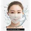 Lace Anti-Uv Sunscreen Mask Breathable Ear Cord Face Cover Scarf Hanging Ear Dust-Proof Scarves Mask Summer Dust-Proof Veil
