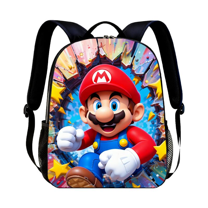 Νέο Σακίδιο Νηπιαγωγείου Super Mario Παιδικό με Εκτύπωση Mario Καθημερινό Casual Σακίδιο για Αγόρια Κορίτσια