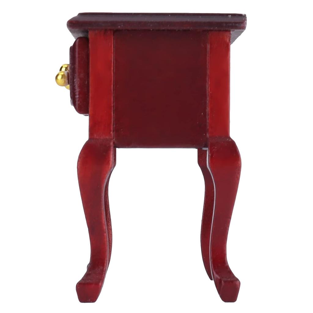 1:12 Dollhouse Miniature Desk, Mini Wooden Dollhouse Table Furnishings Accessories, 9.5 X 6.3 X 4cm/3.7 X 2.5 X 1.6in