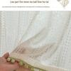 Horizontal Wardrobe Curtain with Rail - Sheer Dust Cover & Decorative Pull, No-Drill Installation.