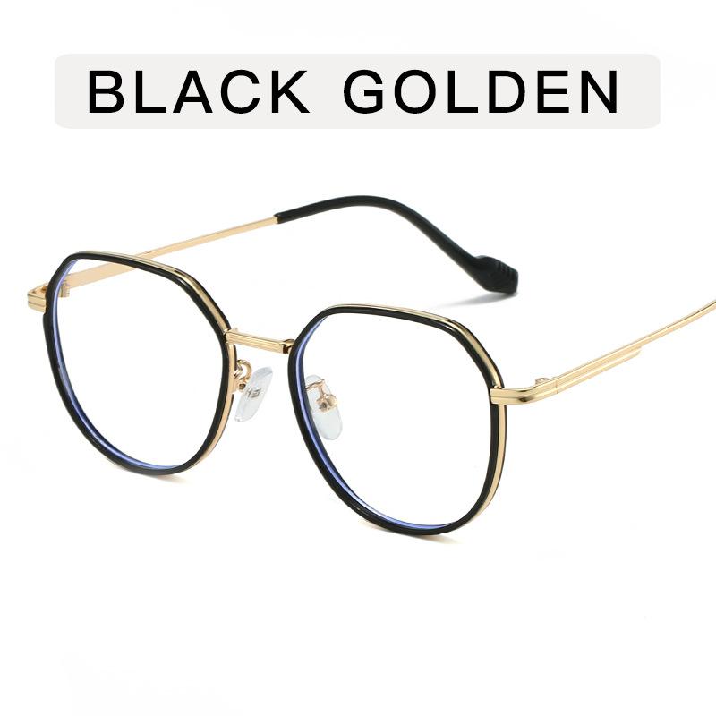 New Style Eyeglass Frames Polygon Shape Anti Blue Light Man Glasses TR90 Material Trendy Stylish Women's Glasses Frame
