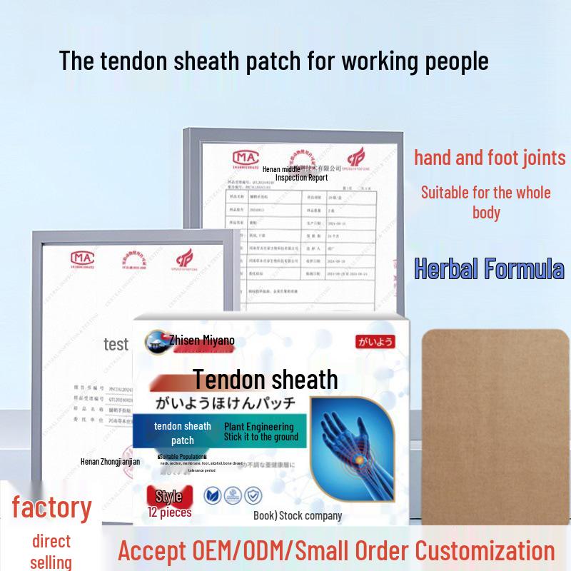

Wrist & Tendon Patch: Heat Therapy Cream for Joints, Neck, Shoulder, Waist, & Leg - Pain Relief & Blood Activation. 1 Box