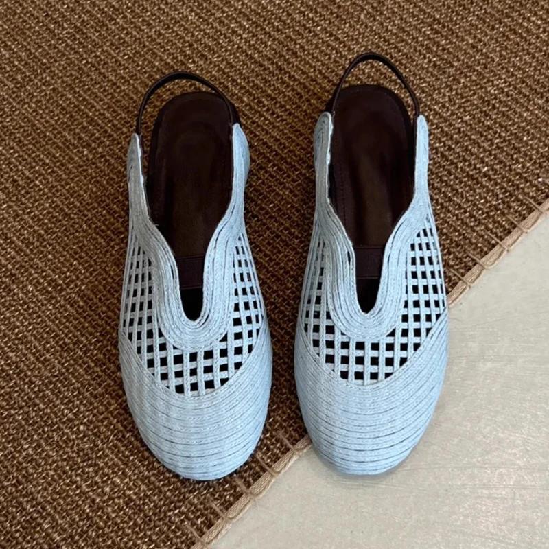 Fashion Women's Sandals Designer Flats Casual Shoes Summer Slingback Woman Slippers 2025 Walking Flip Flops New Designer Slides Mujer