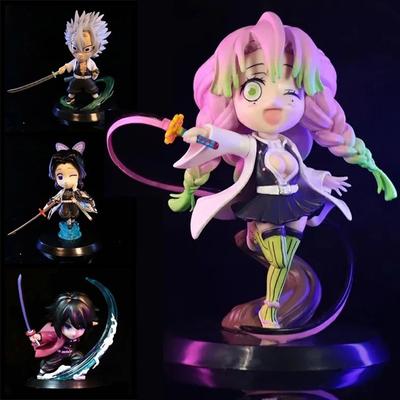 Niedliche Version des Dämonentöters Shinazugawa Sanemi Rengoku Kyoujurou Kochou Shinobu Tomioka Giyuu PVC-Actionfigur, dekoratives Geschenk