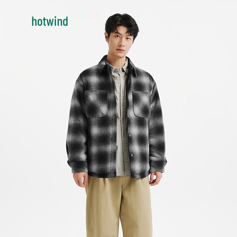 Hotwind Men's Winter Plaid Jacket