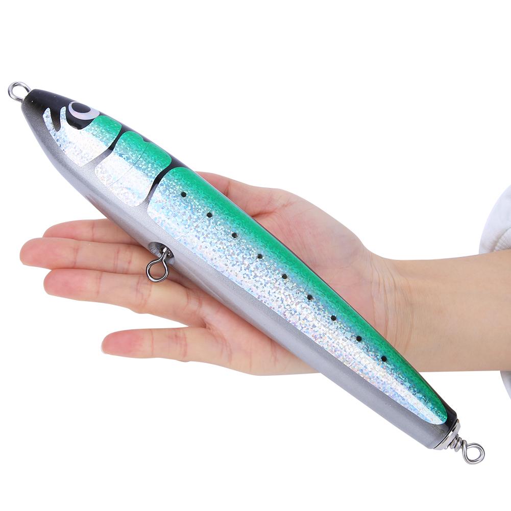 140 г Искусственная воблерная приманка Плавающий Деревянный Тунец Жесткая приманка Рыболовный снасть Аксессуар Зеленый зелёный