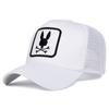 Unisex Rabbit Head Embroidery Baseball Net Caps Spring Summer Outdoor Adjustable Casual Hats Dad Hat Sunscreen Hat