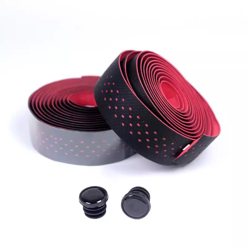 Bandă de ghidon anti-alunecare cu absorbție a șocurilor: Înveliș confortabil, rezistent la uzură, respirabil din silicon pentru biciclete de șosea și cu pinion fix