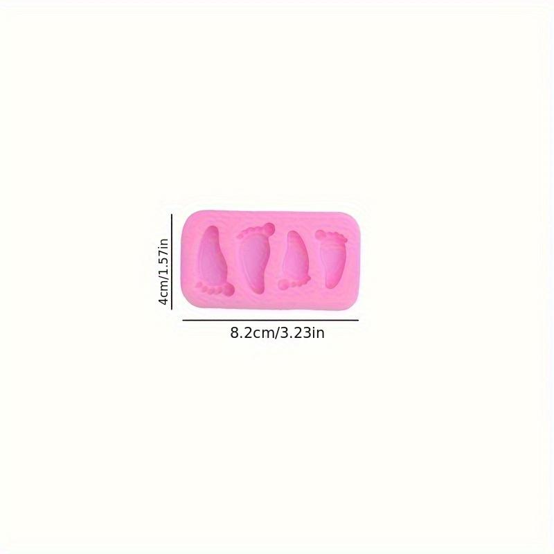 Cute Foot Silicone Molds, Epoxy Resin Molds for DIY Aromatherapy Candle Decorations, Plaster Hanging Decorations