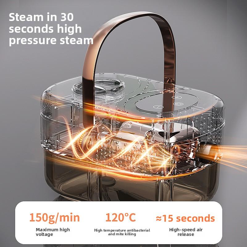 Handheld High-Pressure Steam Cleaner 140℃/290°F – Kills 99.9% Bacteria – Air Conditioner, Range Hood, Car Detailing, Carpet, Bat