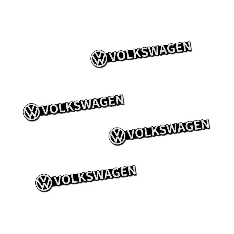 

New New 4pcs 3D aluminum speaker stereo speaker badge emblem Sticker for VW Volkswagen Golf Polo Passat Touran Accessorie