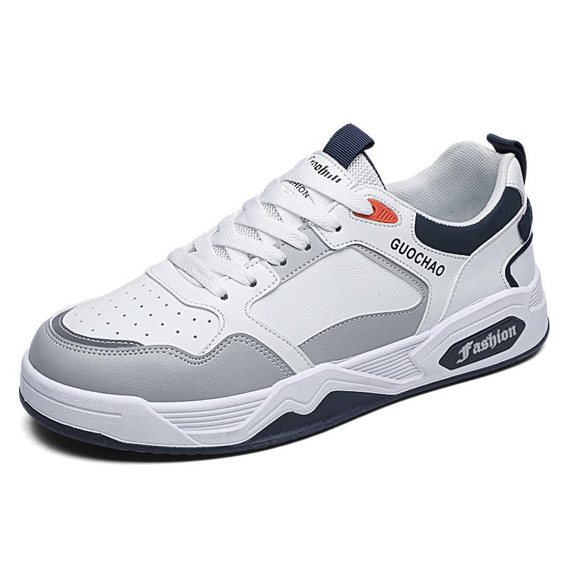 

Board shoes men s shoes spring and summer new low-top heightening thick-soled white shoes leather surface breathable student sports and leisure shoes 39