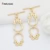 14K Gold Plated Toggle Clasps Hooks For Bracelets Necklace Making Jewelry Supplies 2026 New Design OT Clasps Accessories