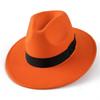 Autumn and winter woolen hat Shanghai beach retro black woolen hat gentleman's hat top hat British jazz hat