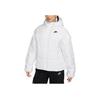 Therma-Fit Loose Hooded Jacket Letter Print Zipper Long Sleeve Coat Women Jackets White FB7672-100
