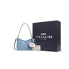 COACH Laurel Cow Leather Shoulder Bag Small Women's Blue CBI06-SVY31