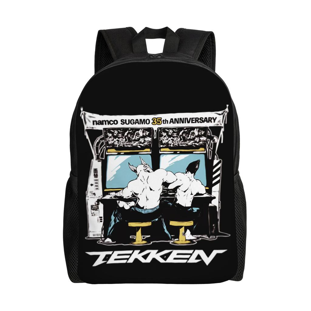 T-Tekkenes Travel Backpack Women Men School Laptop Bookbag Fighting Game College Student Daypack Bags