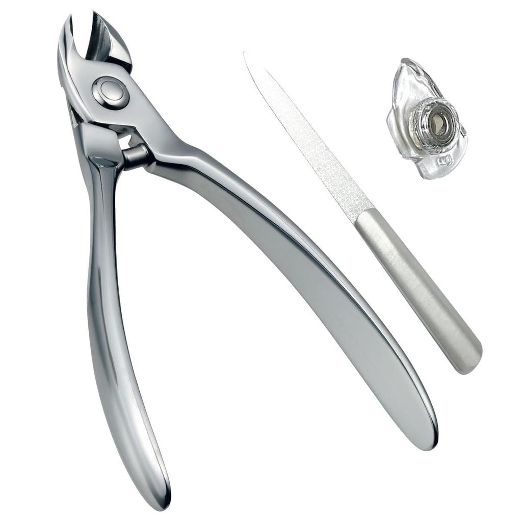 MKK Motokoma Nipper Nail, ultrafeine Nagelfeile und magnetischer Nagelfliegeschutz, hergestellt in Japan, Nagelknipser