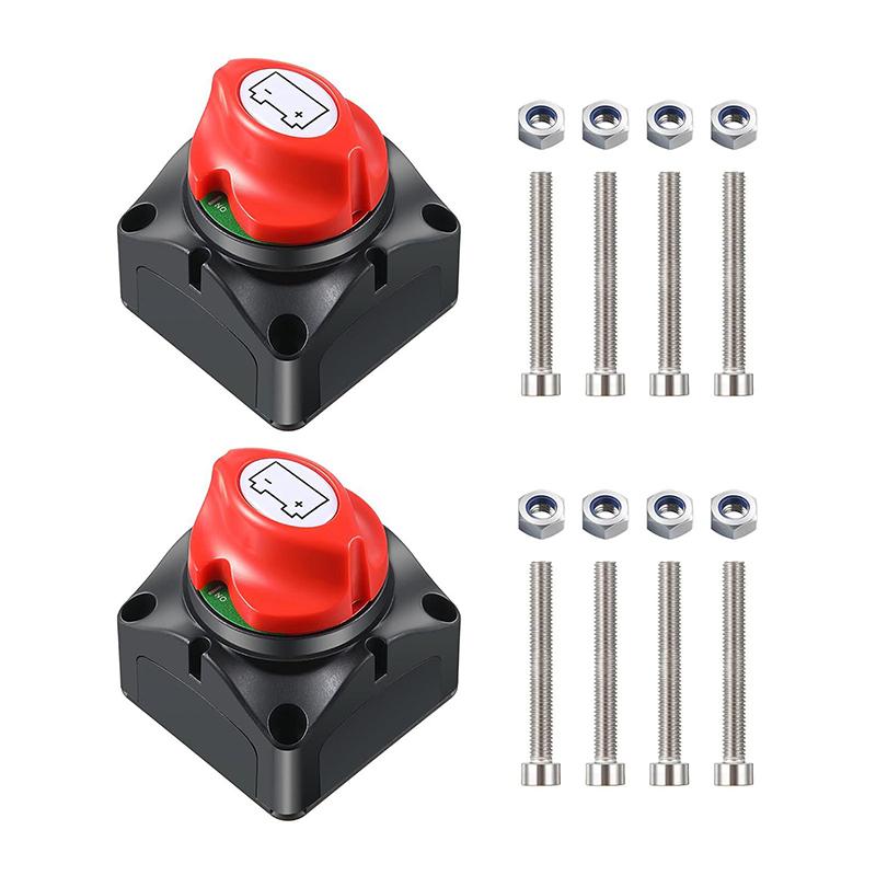 Întrerupător de deconectare a bateriei 12V 24V 300A Izolator de mașină Deconectare întrerupător rotativ 2 și 3 poziții întrerupător de oprire pentru barca VR Camper