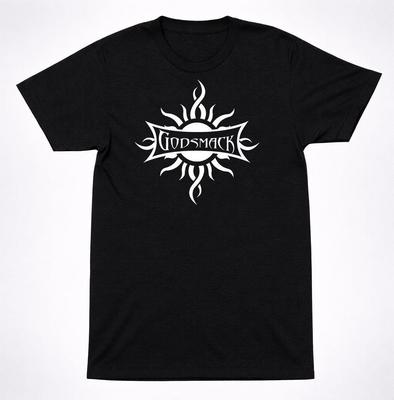 Godsmack Sonnenlogo Shirt Hard Rock Heavy Metal Band Schwarzes Grafik-T-Shirt