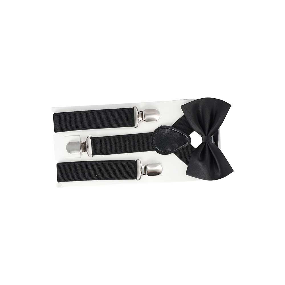 For Children Strap For Boys Hanging Pants Clip Tie Suspenders Set Suspenders Clips Bow Tie