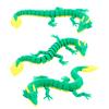 3D Printed Green Bamboo Leaf Dragon, Joints Movable, Multi-Color 3D Printing Technology Toy