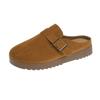 Thick-soled half-slippers women's autumn new bag head slippers women's inner height increase one pedal Boken slippers