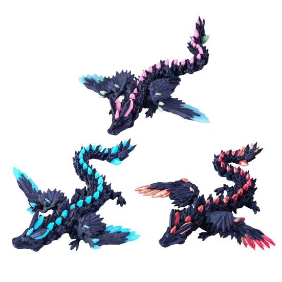 Ou de Dragon Imprimat 3D cu Dragon în Interior Decorațiune de Masă Fantezie Animal Articulat Jucărie Antistres Articol de Colecție Umpluturi Ciorap Crăciun pentru Copii