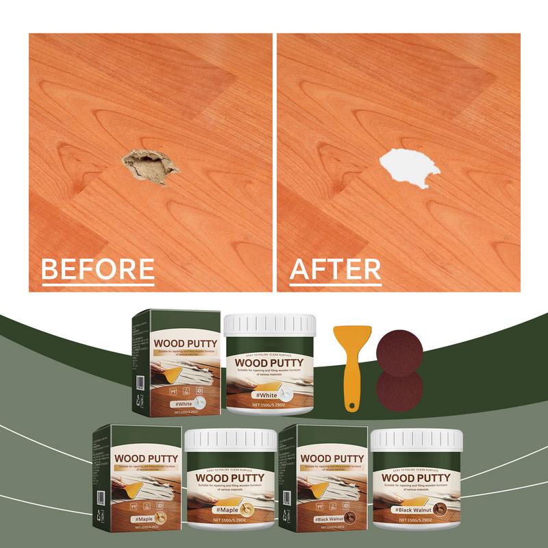 Wood Filler Exterior All-Purpose Exterior Wood Filler Wall Putty Hole Repair Professional Wood Hole Filler Stainable Wood Filler