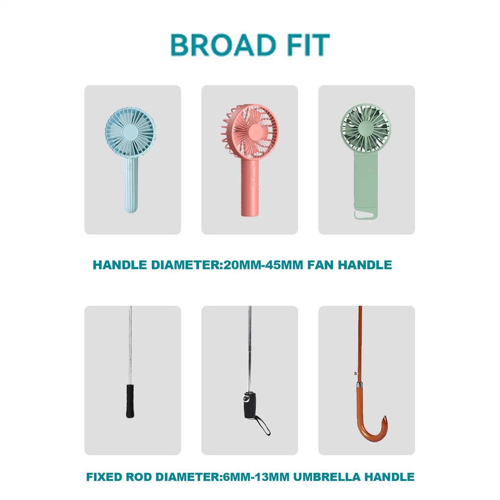 Handheld Personal Fan Holder Cooler Fan Holder For Parasol Portable Personal Spray Water Mist Fan Clip For Traveling Hiking