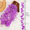 50Cm Artificial Wisteria Vine Hanging Flower Silk Floral Garland Wedding Home Ceiling Decoration Indoor Decorative Plastic Plant