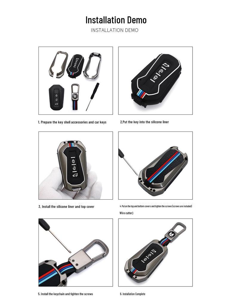 Compatible Metal Key Cover for JMC Yusheng S350, Yuhu 5, Yuhu Yusheng S330